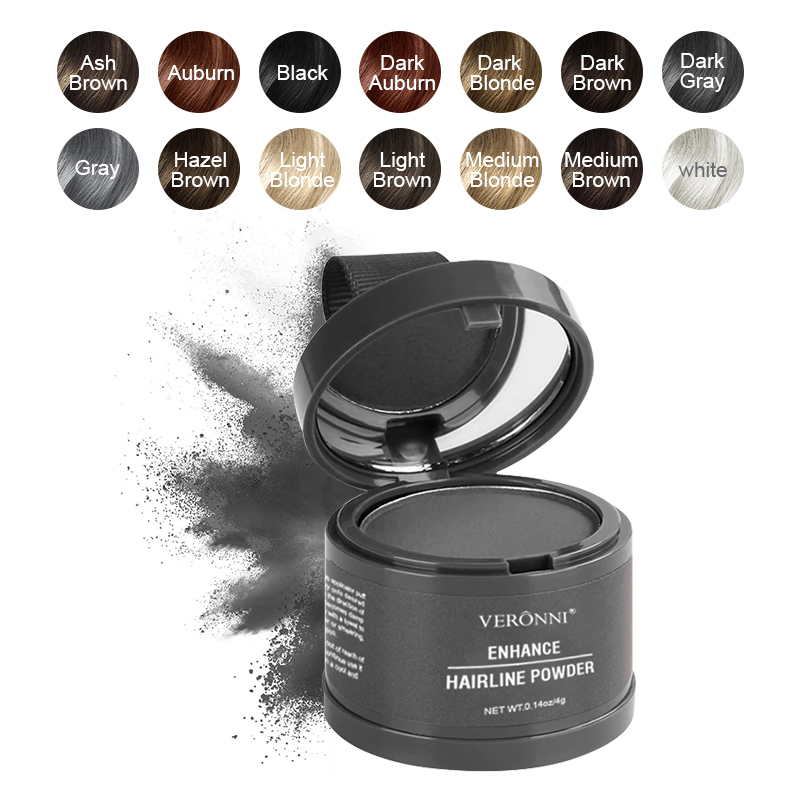 Rooting Hormone Powder - แป้งแต่งหน้าสำหรับเส้นผม 14 สี - ปกปิดผมขาวทันที ปกปิดรากผม