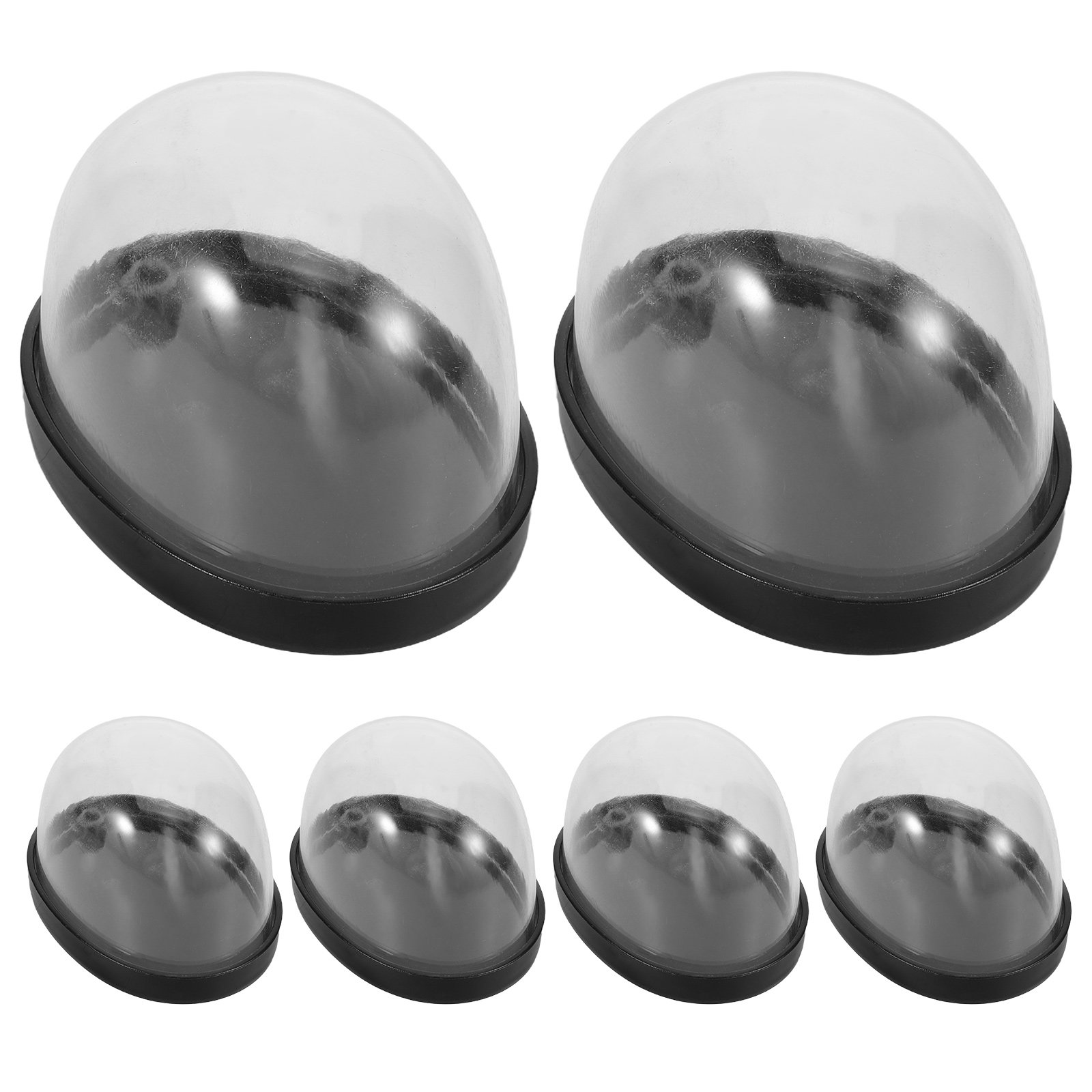 Plastic Dome Clear - โดมพลาสติกใสขนาดเล็ก 6 ชิ้น สำหรับจัดดอกไม้ DIY หรือตกแต่งตู้ไม้ขนาดเล็กในร่ม