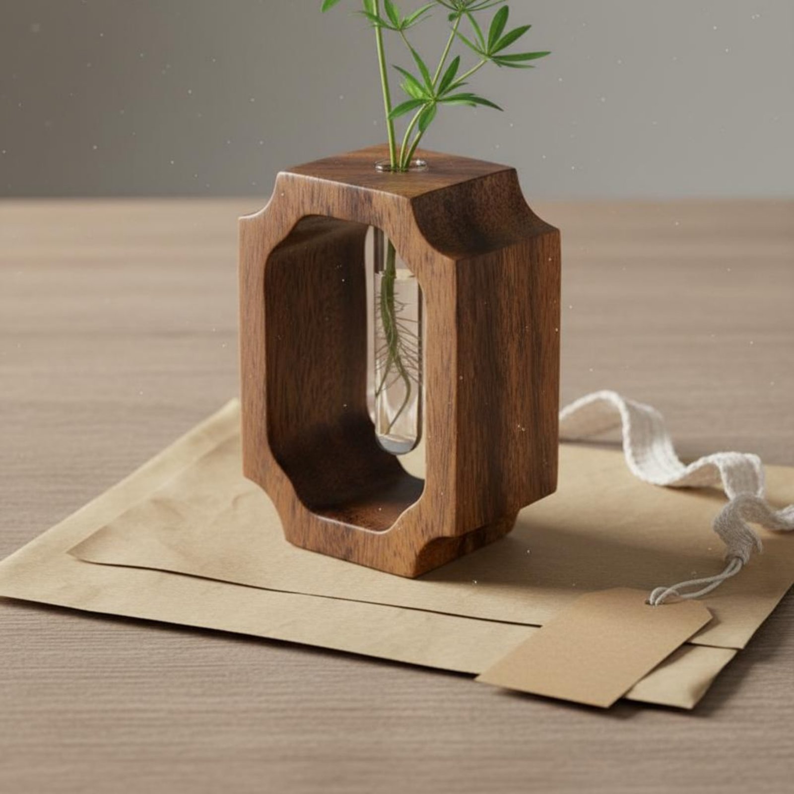 แจกันไม้วอลนัท ทำความสะอาดง่าย - Propagation Station Vase บทวิจารณ์และราคา