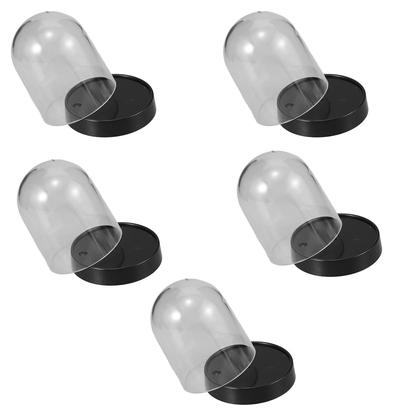 ชุด 5 ชิ้น กล่องโชว์ทรงโดมพลาส - Plastic Dome Clear บทวิจารณ์และราคา