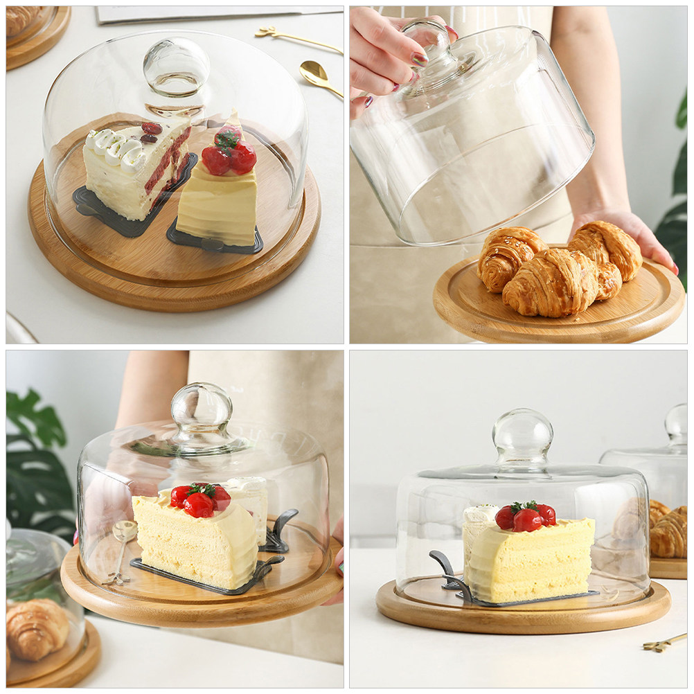 ฝาครอบเค้กแก้วขนาด 18 ซม. ฝาปิ - Plastic Dome Clear บทวิจารณ์และราคา
